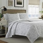 01459 Quilt Sham Set Twin Size Bedspread Reversible Throw 689000201459
