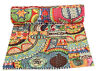 0151 Handmade King Kantha Quilt Indian Reversible Throw Cotton Blanket Multi 0151 Handmade King Kantha Quilt Indian Reversible Throw Cotton Blanket Multi