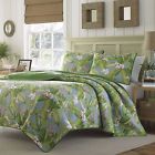 03057392 Tommy Bahama Twin Size Tropical Coastal Quilt Set 666703057392