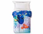 032281289904 Disney Finding Dory Comforter Twin Blue