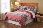 041808866238 Mainstays New Reindeer Quilt Sham Set Christmas Winter