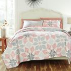 042075448677 Kd Spain Canyon Quilt Sham Set King Coral
