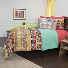 047204e462c6428ca469d9cad7fdff45 Bungalow Rose Croydon Geometric Cotton Piece Reversible Quilt Set