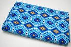 0654 Handmade Indian Vintage Queen Blue Kantha Quilt Blanket Bedspread Throw