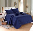 083398976300 Everest Supply Twin Navy Blue Solid Color Quilted