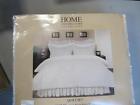 0854710410 Home Decorators Kenna Nano White Full Queen Quilt Sham Set