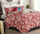 086569925053 Madison Park Red Floral