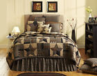 1-bedskirt Pc Star 1-queen Quilt 4 Bingham 2-shams Primitive Patchwork