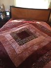 108x123 Bedspread Creations Vtg Country Floral Farmhouse Patchwork King Heavy Comforter