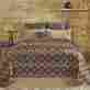 19809 114x103 Jefferson Star Coverlet Vhc Brands Chenille Woven 7-pc King W Black Check Accs