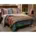 117857 7857 The Quit Co Southwestern Set 3pc Cover Full Queen Cotton Bed Pillow Shams Warm Colors 708215117857