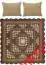 12331 Vhc Brands Barrington Earthtone Patchwork Scallop Edge Quilt With 2 Pillow Shams Queen