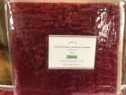 1329379 Pottery Barn Red Velvet Linen Standard Sham Christmas New Ruby 1329379 Pottery Barn Red Velvet Linen Standard Sham Christmas New Ruby