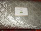1408272 Pottery Barn Nia Velvet Quilt Full Queen Gray New