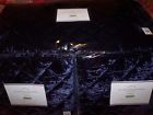 1419329 Pottery Barn Nia Velvet Diamond Quilt King Standard Shams Navy