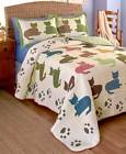 142037-1qkw Unbranded Quilt King Cat