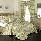 14910beddquemst Waverly Garden Glory Bedspread Collection Mist 885308361899