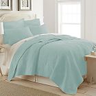1502502193 Ocean View King Size Quilt Egg Blue Free Shams Cotton