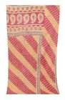 1515 Handmade Indian Twin Vintage Kantha Old Sari Cotton Reversible Quilt