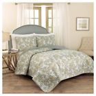 15279beddquespa Traditions By Waverly New Blue Floral Tulip Toile 885308389053