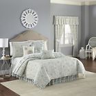 16295beddkngmnr Waverly Astrid Quilt Collection King Mineral 885308476296