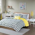 16729009 Jla Home New Yellow Chevron Darcy Quilted Coverlet 675716582449