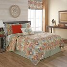 16867beddtwnfst Waverly Boho Passage Reversible Quilt Collection Twin Fiesta 885308543240