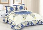 16906 American Hometex Laura Mae Quilt Pc Set King Queen Patchwork