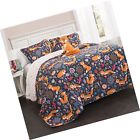 16t000549 Lush Decor Pixie Fox Quilt Reversible Piece Bedding 848742049822