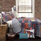 16t001779 Lush Decor Cor Misha Piece Quilt Set Navy 848742061381