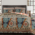 16t002215 Lush Decor Global Navy Medallion Quilt Set 848742064276
