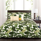 16t002392 Lush Decor Tropical Paradise Green Quilt Set 848742068458