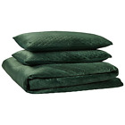 18031beddf-qemr Rivet Modern Diamond Quilted Velvet Coverlet Set Emerald 885308665690 18031beddf-qemr Rivet Modern Diamond Quilted Velvet Coverlet Set Emerald 885308665690