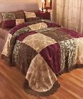 1820066 Afoyft Jewel Natural Color Full Queen Comforter Chenille Patchwork Bedspread