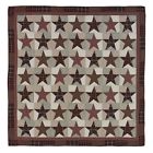 19874 19871 Abilene Vhc Brands Star Patchwork Quilt Red Brown Cotton Lux King Queen Or Twin