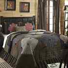 20016 Vhc Brands Carrington Rustic Lodge 3 Pc.quilt Bedding Set King