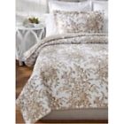 200362  Laura Ashley Bedford Cotton Reversible Quilt Twin Mocha 784331989509
