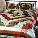 2040 Cabin Lodge Log Textured Quilt Country Cotton King Size Coverlet Bedspread Set 088893022040