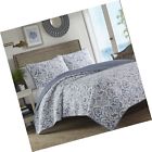 207909 Tommy Bahama Cape Verde Quilt Set King Smoke 883893359116