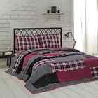 21-pc Carly Vhc Brands Queen Deluxe Set Hot Pink Black Quilt Soft Burlap Accessori