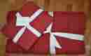 2120541 Pottery Barn Pickstitch Quilt King 1 Euro Sham Cardinal Red