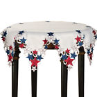 22306 Collections Etc Americana Stars Patriotic Round Table Topper 842022145594