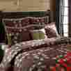 23247 Fletcher Vhc Brands Wedding Ring Quilt 5pc Bedding Set Brown Tan Luxury King 112 X 131 840528120046