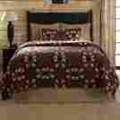 23249 Vhc Brands Fletcher 3 Pc Wedding Ring Quilt Bedding Set Queen