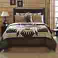 23284 Dean Vhc Brands 9-pc Queen Star Arrow Primitive Western Bed Set Burlap Accessories 2015 840528120411