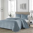 24268811 King Stone Cottage Ultra Soft Micromink Blue Gray Quilt Set 24268811 King Stone Cottage Ultra Soft Micromink Blue Gray Quilt Set