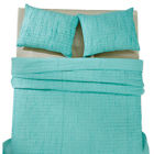 25492 Vhc Brands Rochelle Beach Glass Queen Set Quilt 840528122798