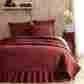 25652 Cheyenne American Vhc Brands Red 2-pc California King Patchwork Quilt And Bed Skirt