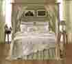 26088 Vhc Brands Josephine Sage 7pc King Quilt Floral French Country Cottage Scalloped Green 840528126536