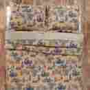 26137 Elaine Vhc Brands Azure Blue Toile De Jouy Pastoral 3pc Quilt Bedding Set Luxury King 840528127021